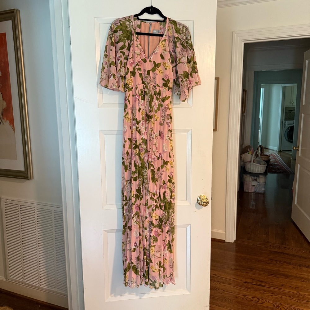 Floral Pink Maxi Dress